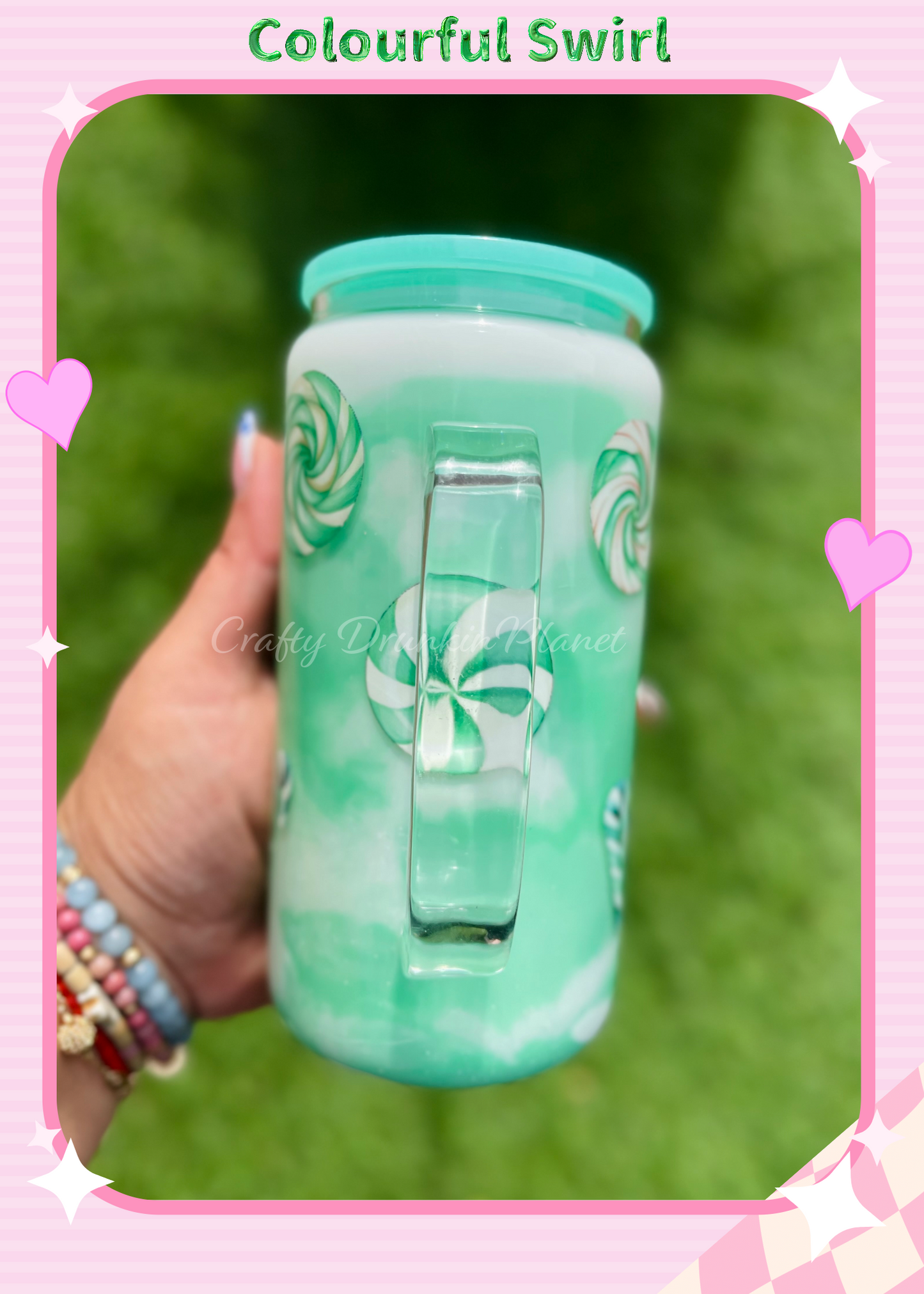 Bring the festive spirit to life with this Green Christmas Milkshake Snow Globe Glass Tumbler! Featuring a whimsical gingerbread house design, vibrant green swirls, and a wintery charm, this tumbler is perfect for holiday beverages. Ideal for gifting or adding a magical touch to your Christmas celebrations