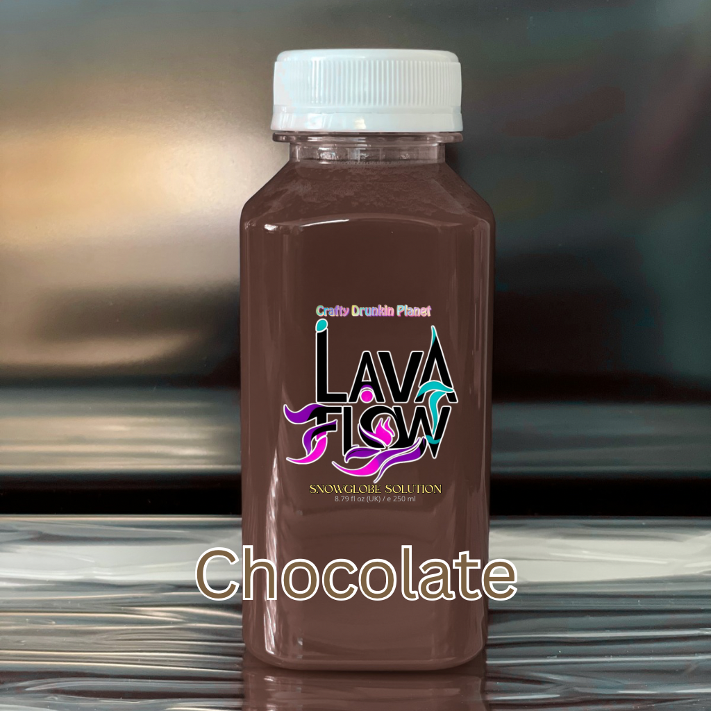 Lava flow solution Chocolate colour using for lava flow effect in snow globe tumbler