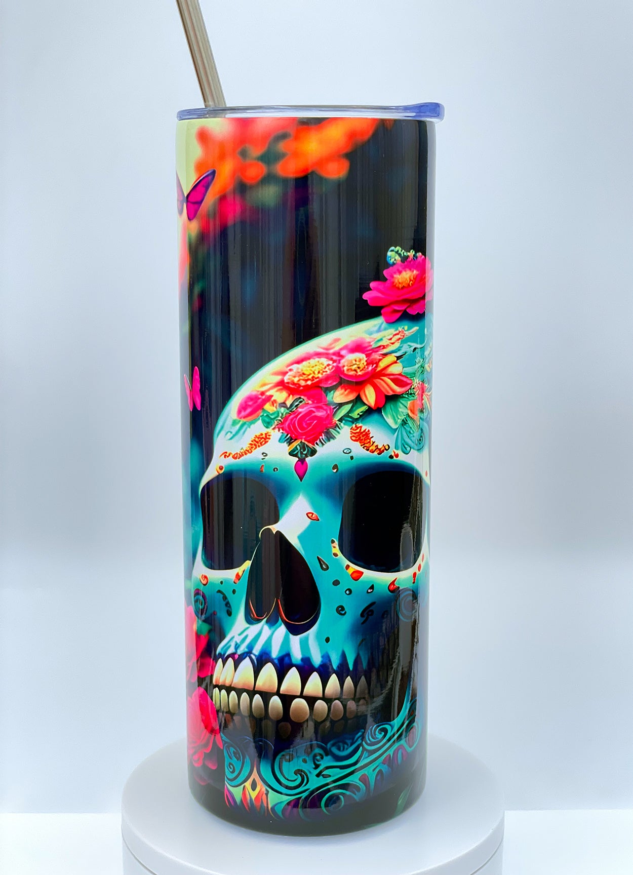 Skull Flurries - Tumbler