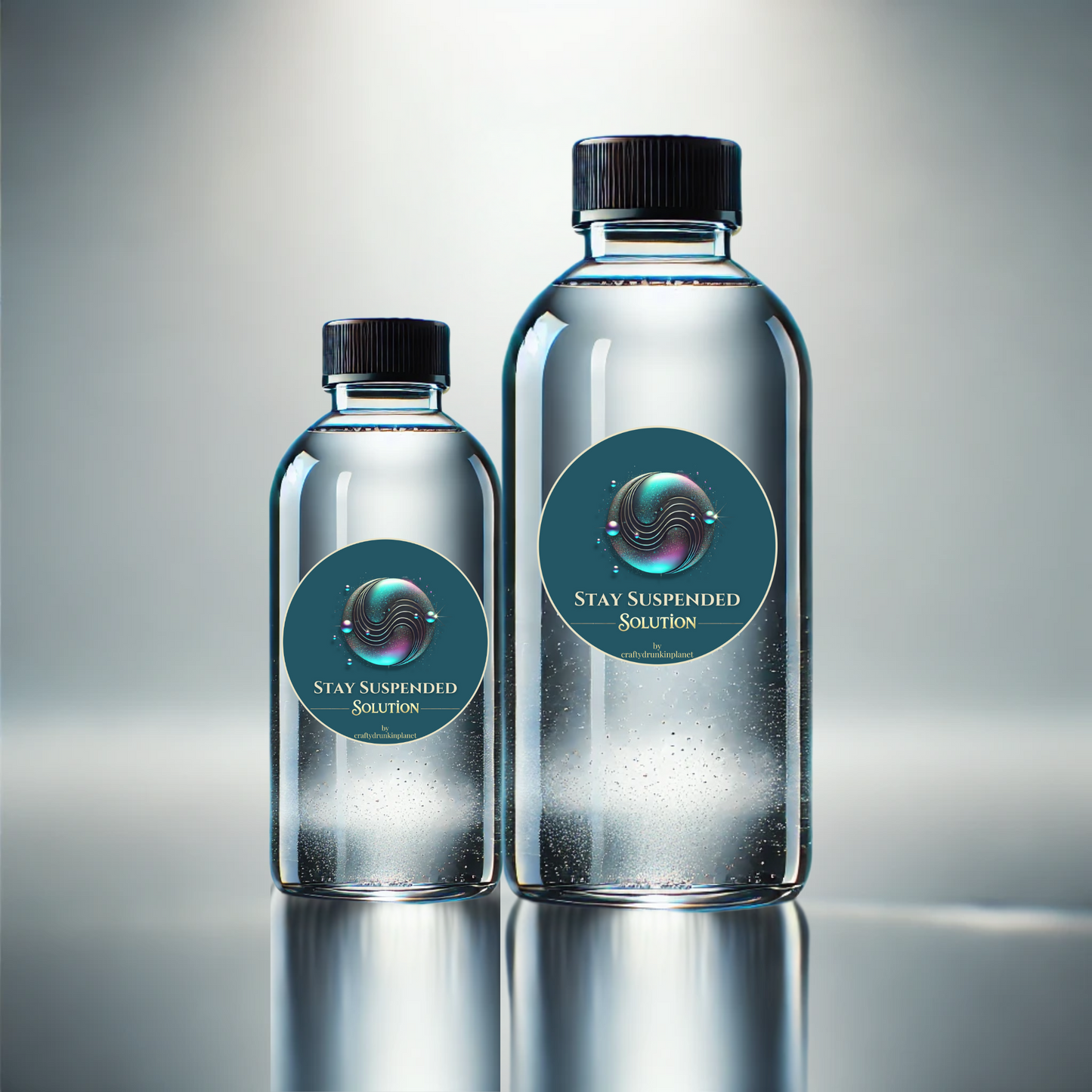 Snow Globe solution, Stay Suspended Flow Solution, ideal for keeping glitter suspended in snowglobe tumblers and other projects , professional results.