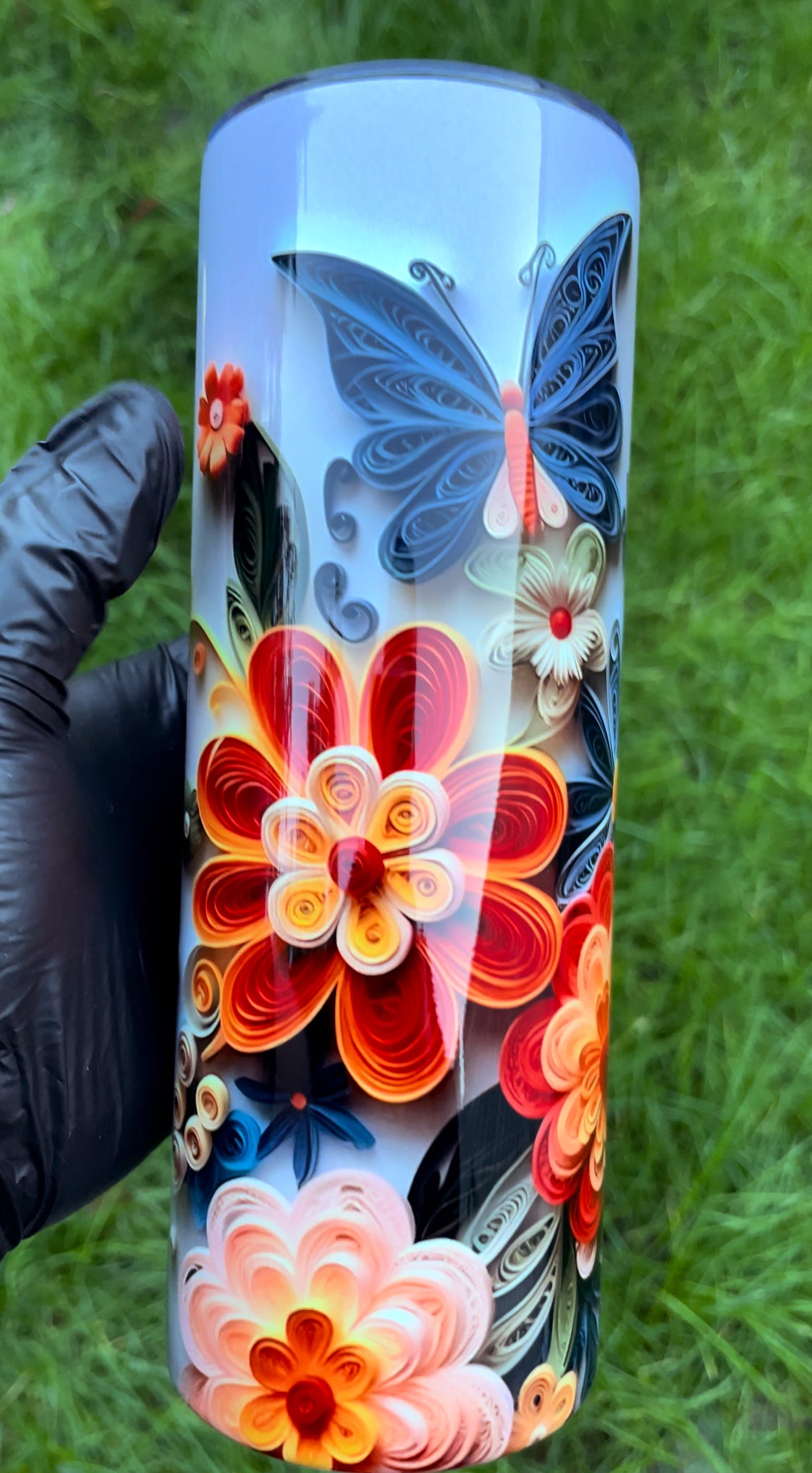 Blue Butterfly - Tumbler