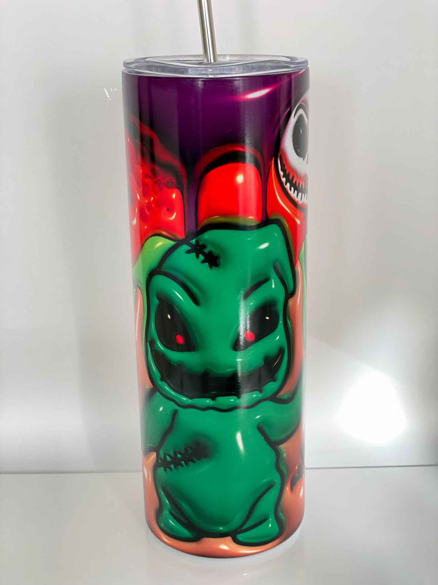 Spooky Vibes Glow in the Dark Skinny Tumbler