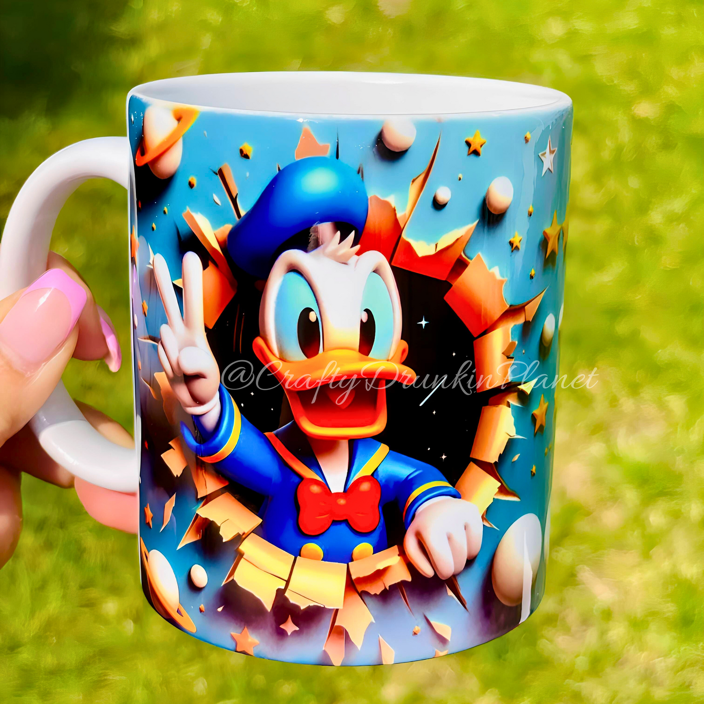 duck character mug.craftydrunkinplanet