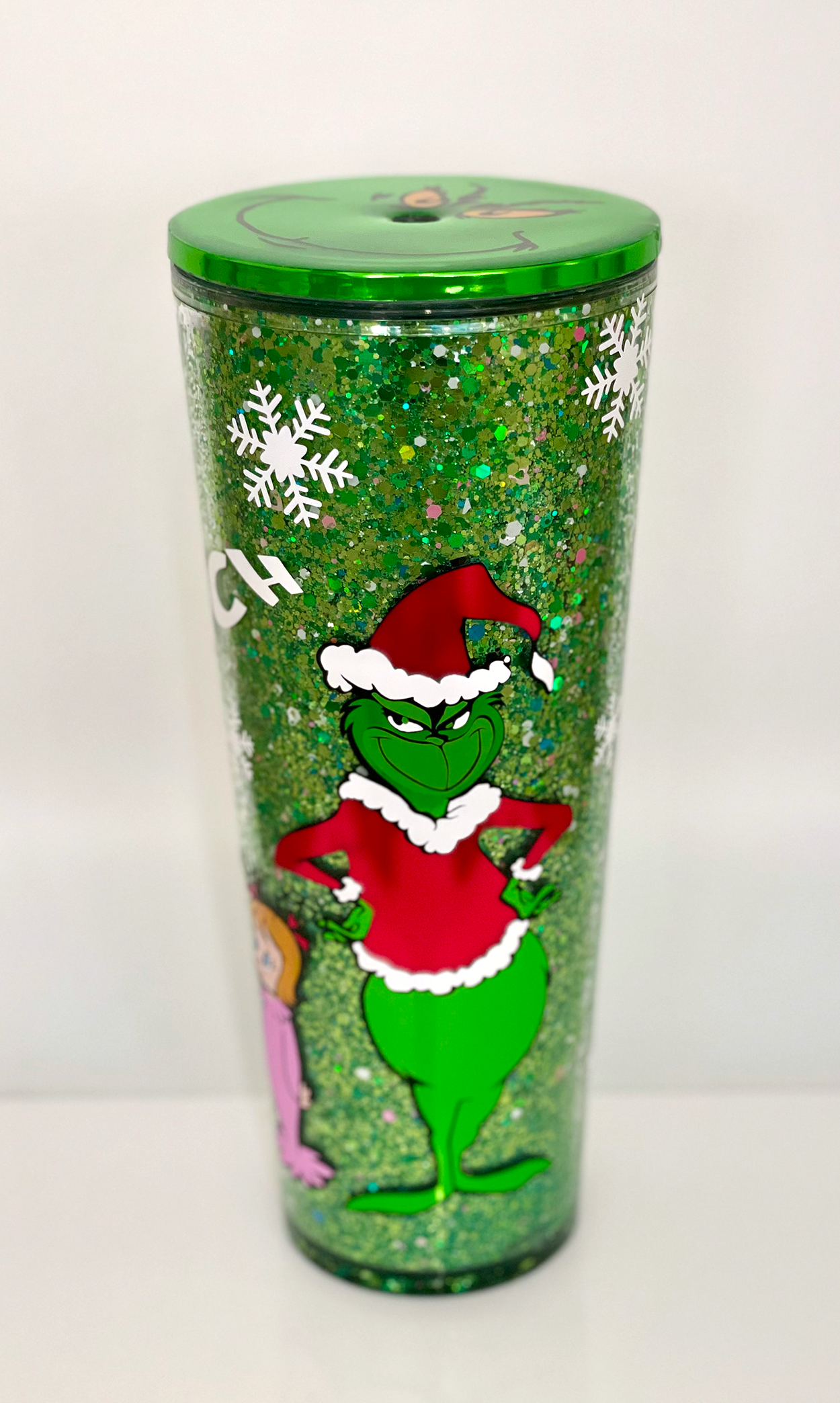 Green G. Christmas - Snow Globe Tumbler