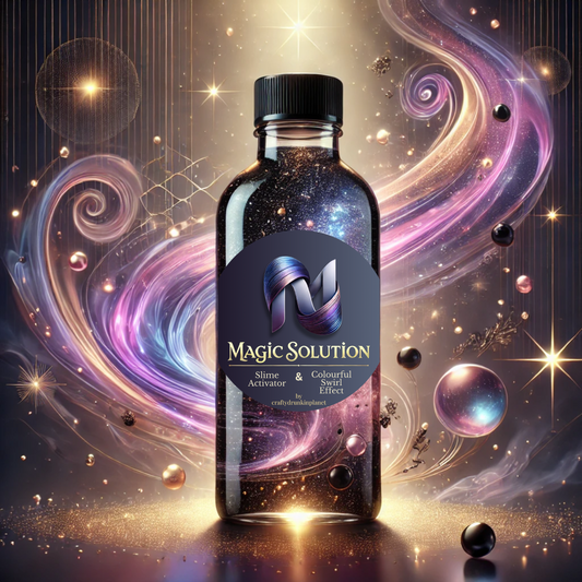 Magic Solution-Slime Activator and Colourful Swirl Effect Solution for Snow Globe Tumbler