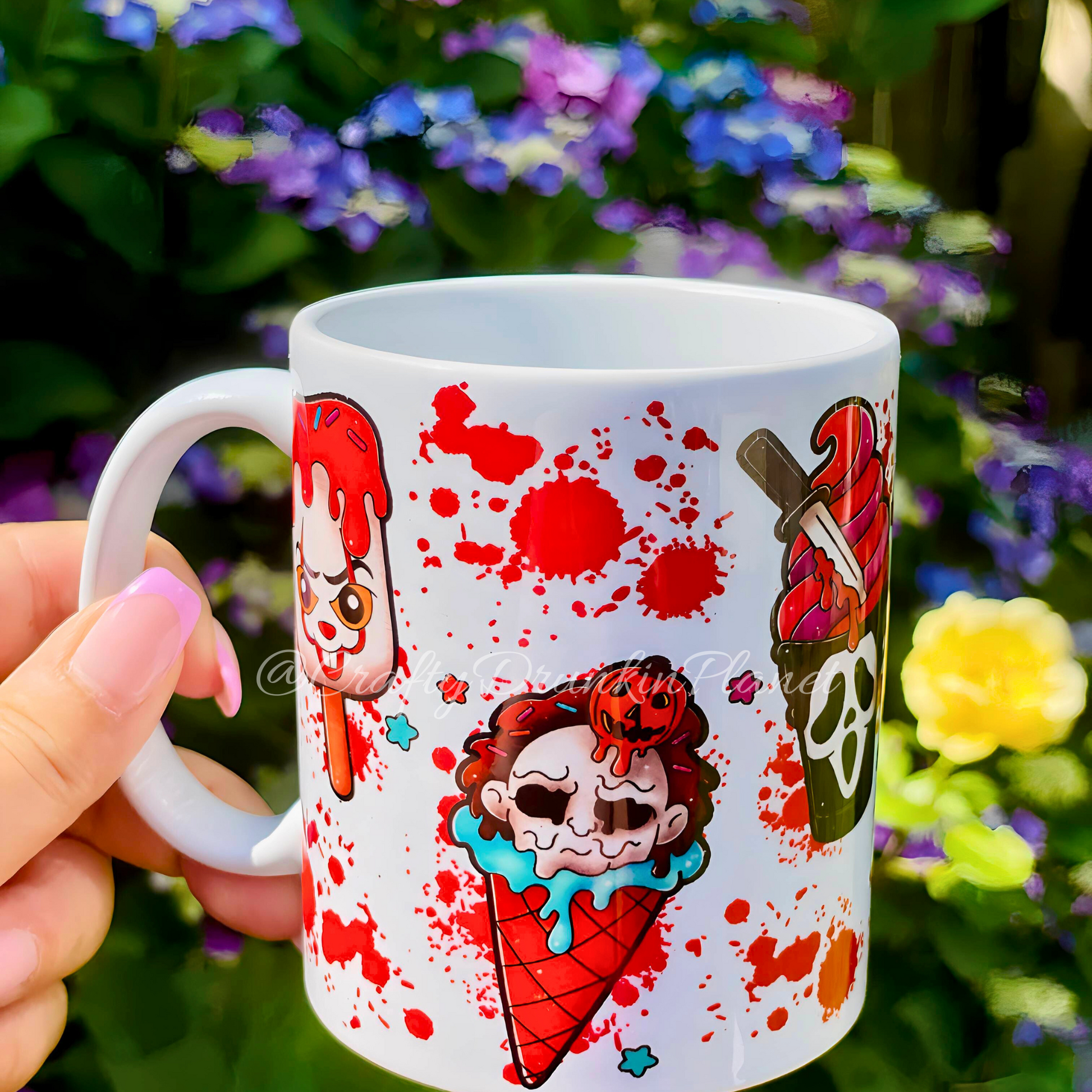 Scary Creepy Ice Cream Mug