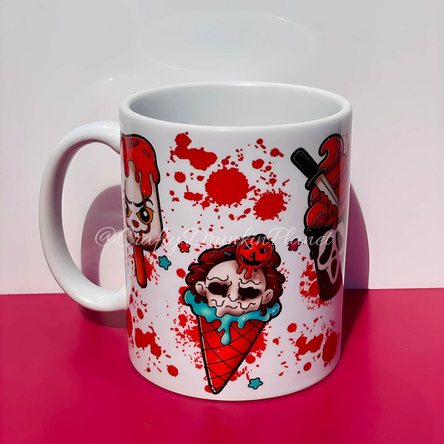 Scary Creepy Ice Cream Mug