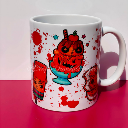 Scary Creepy Ice Cream Mug