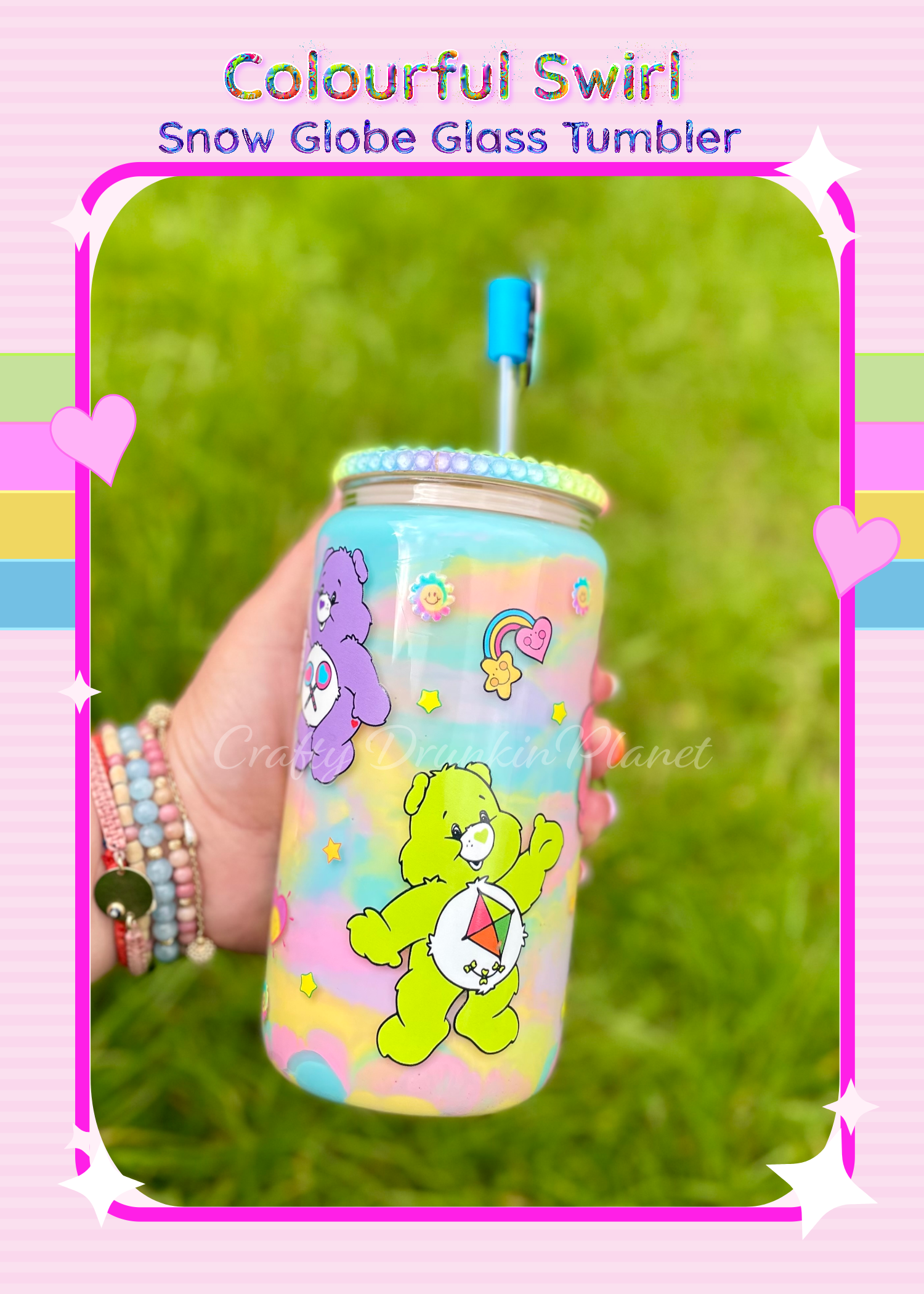 Add a fun and whimsical touch to your drinkware collection with this Milkshake Colourful Swirl Snow Globe Glass Tumbler. Perfect for milkshakes, smoothies, or any beverage, this tumbler features a vibrant, swirling design and a snow globe effect that creates a magical experience with every sip. Ideal for parties, gifts, or personal use, it’s a must-have for those who love unique and playful drink accessories.