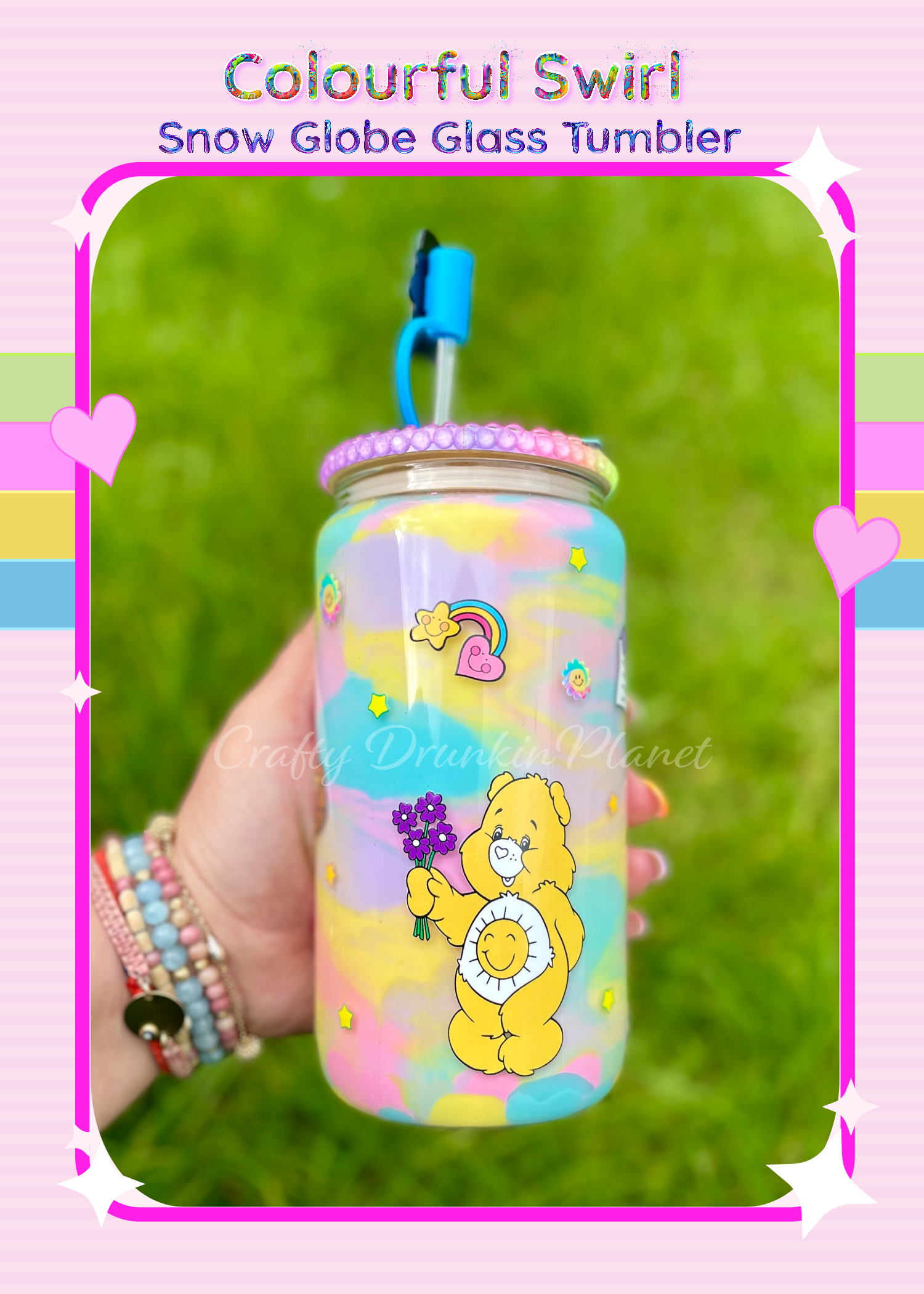 Add a fun and whimsical touch to your drinkware collection with this Milkshake Colourful Swirl Snow Globe Glass Tumbler. Perfect for milkshakes, smoothies, or any beverage, this tumbler features a vibrant, swirling design and a snow globe effect that creates a magical experience with every sip. Ideal for parties, gifts, or personal use, it’s a must-have for those who love unique and playful drink accessories.