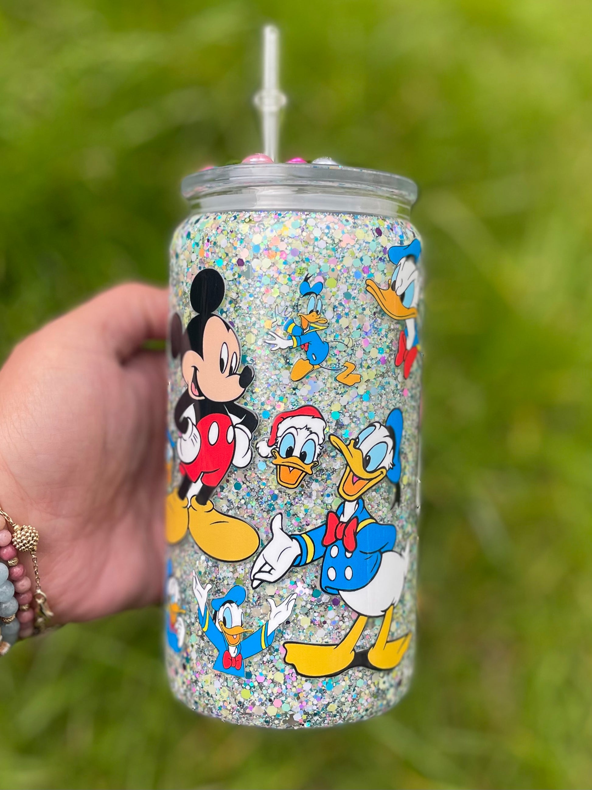 character disney glitter snowglobe tumbler.craftydrunkinplanet