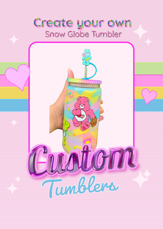 create your own snowglobe tumbler