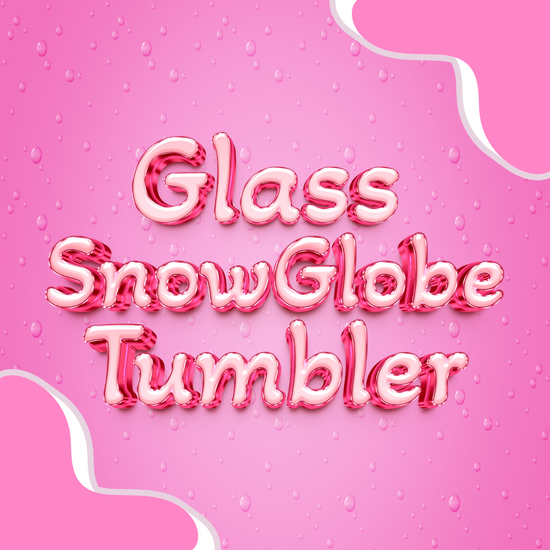 Glass snow globe tumbler , double wall glass cup