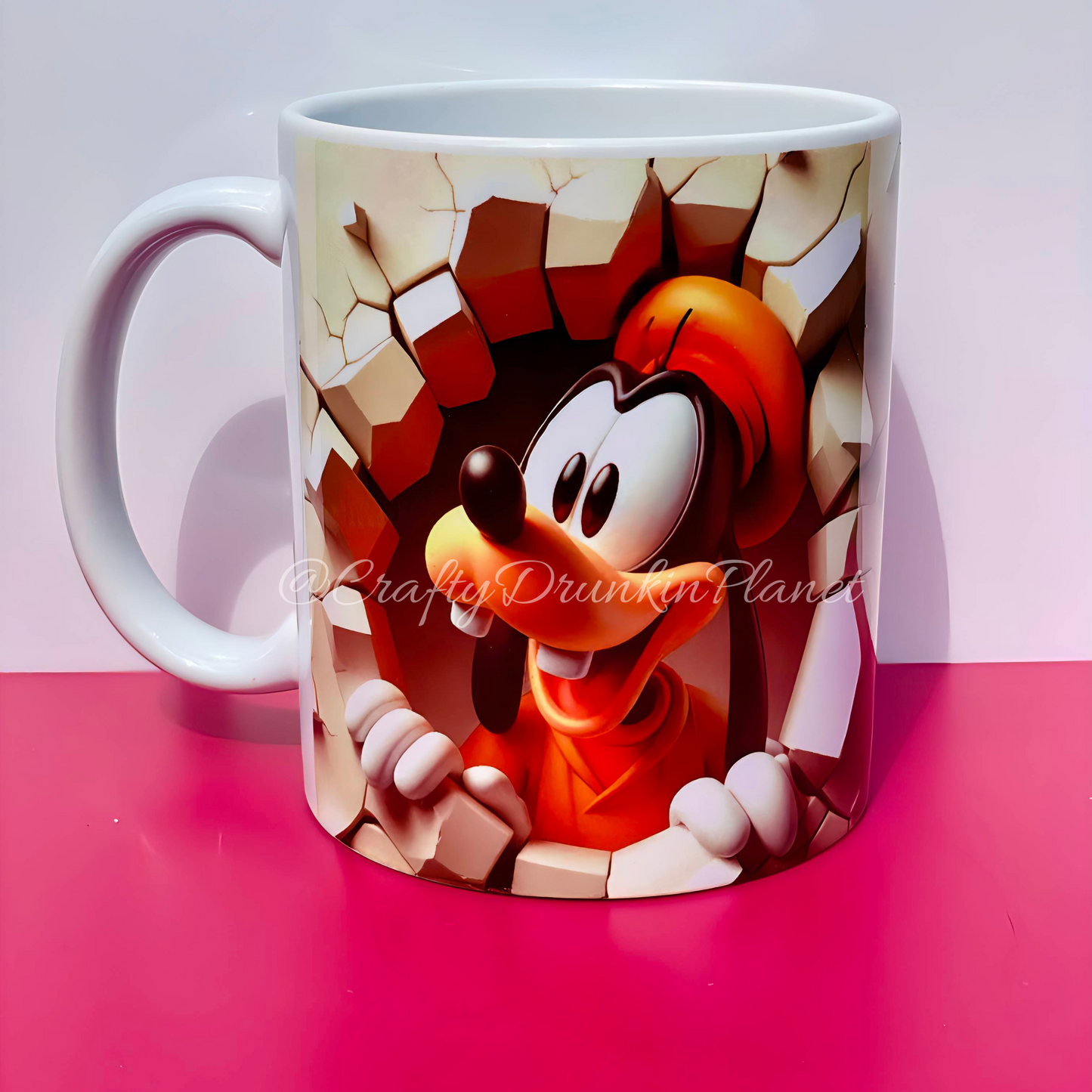 goofy.character mug.craftydrunkinplanet