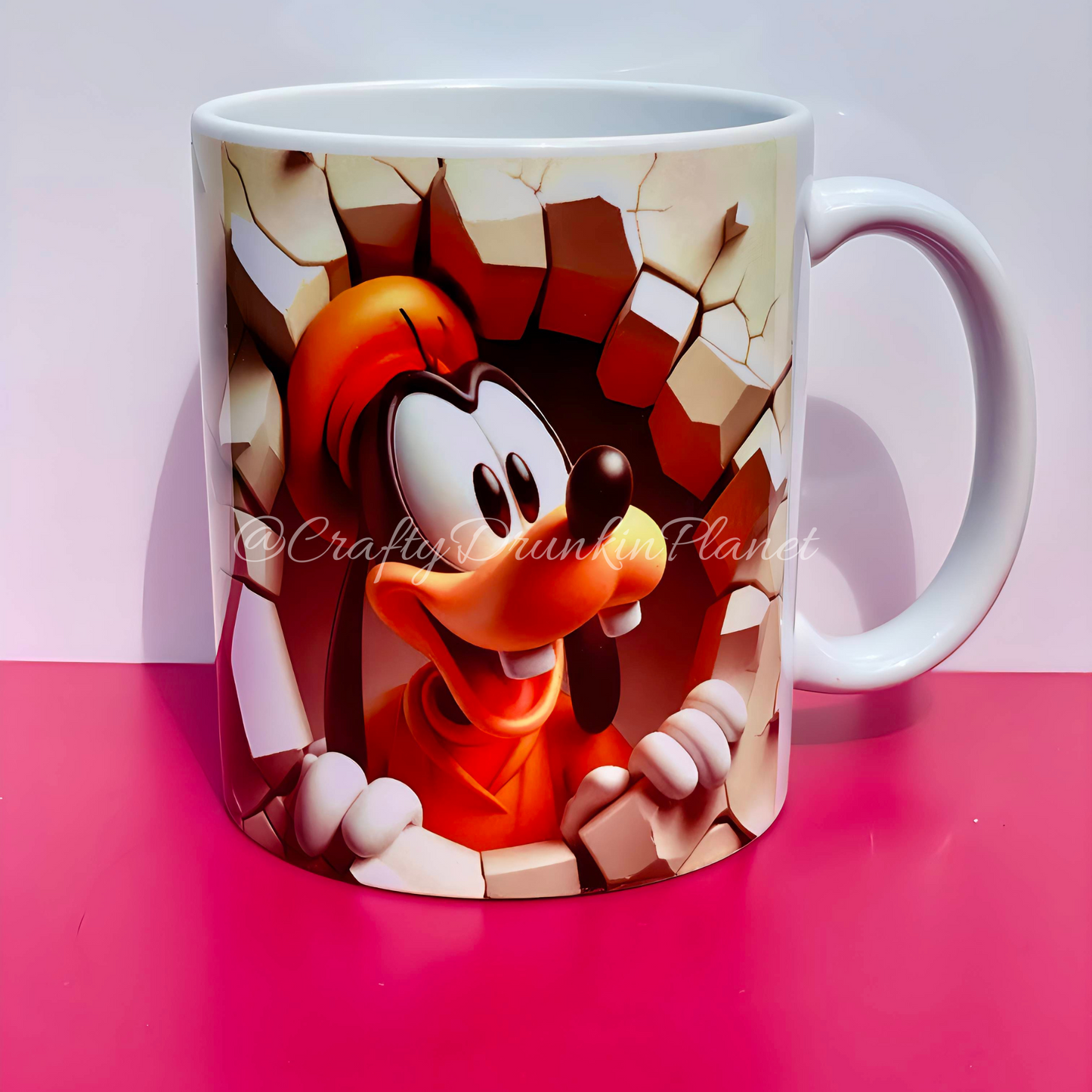 goofy.character mug.craftydrunkinplanet