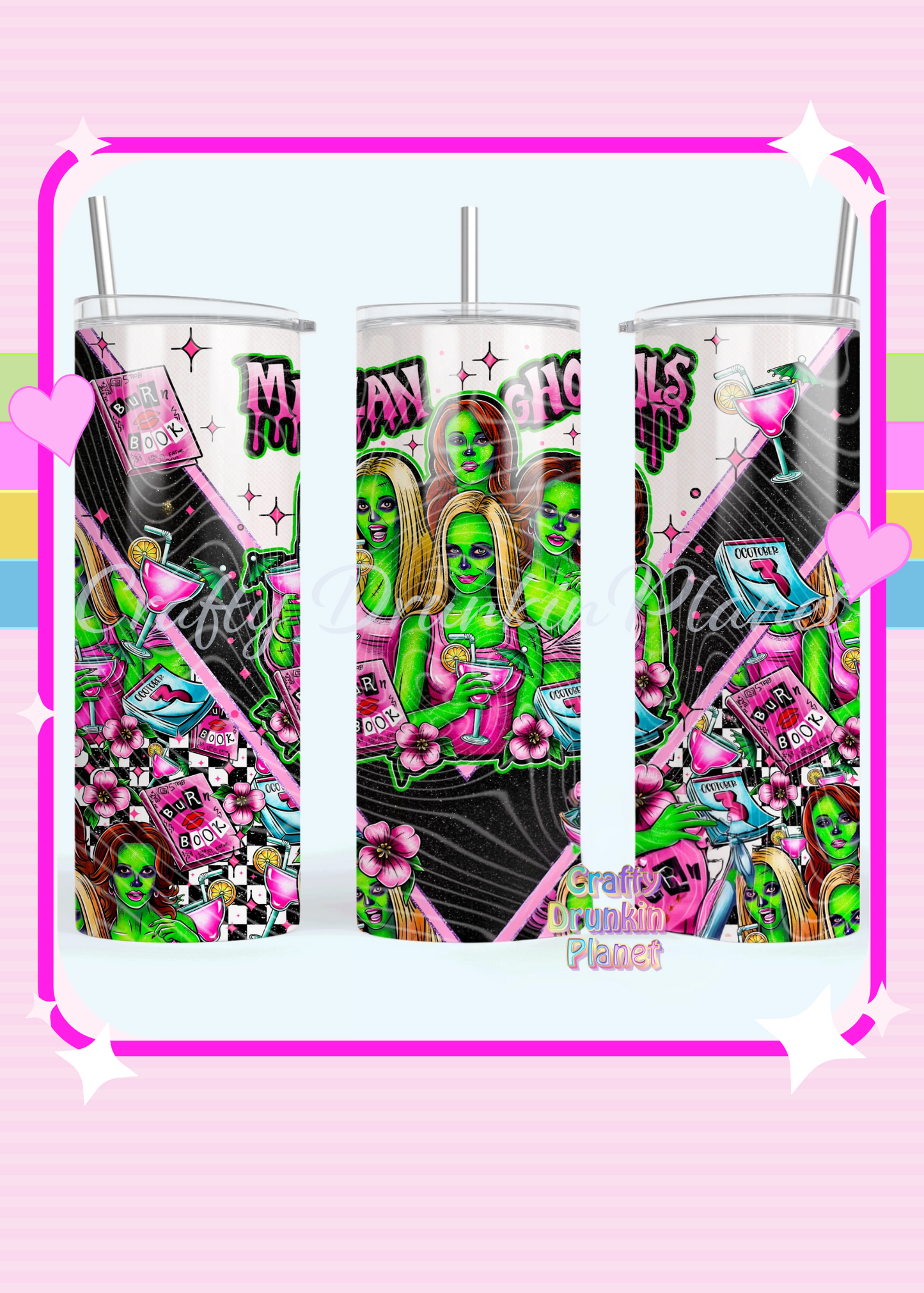 Mean Ghouls Skinny Tumbler