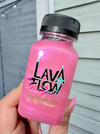 bottle of pink poison lava flow solution