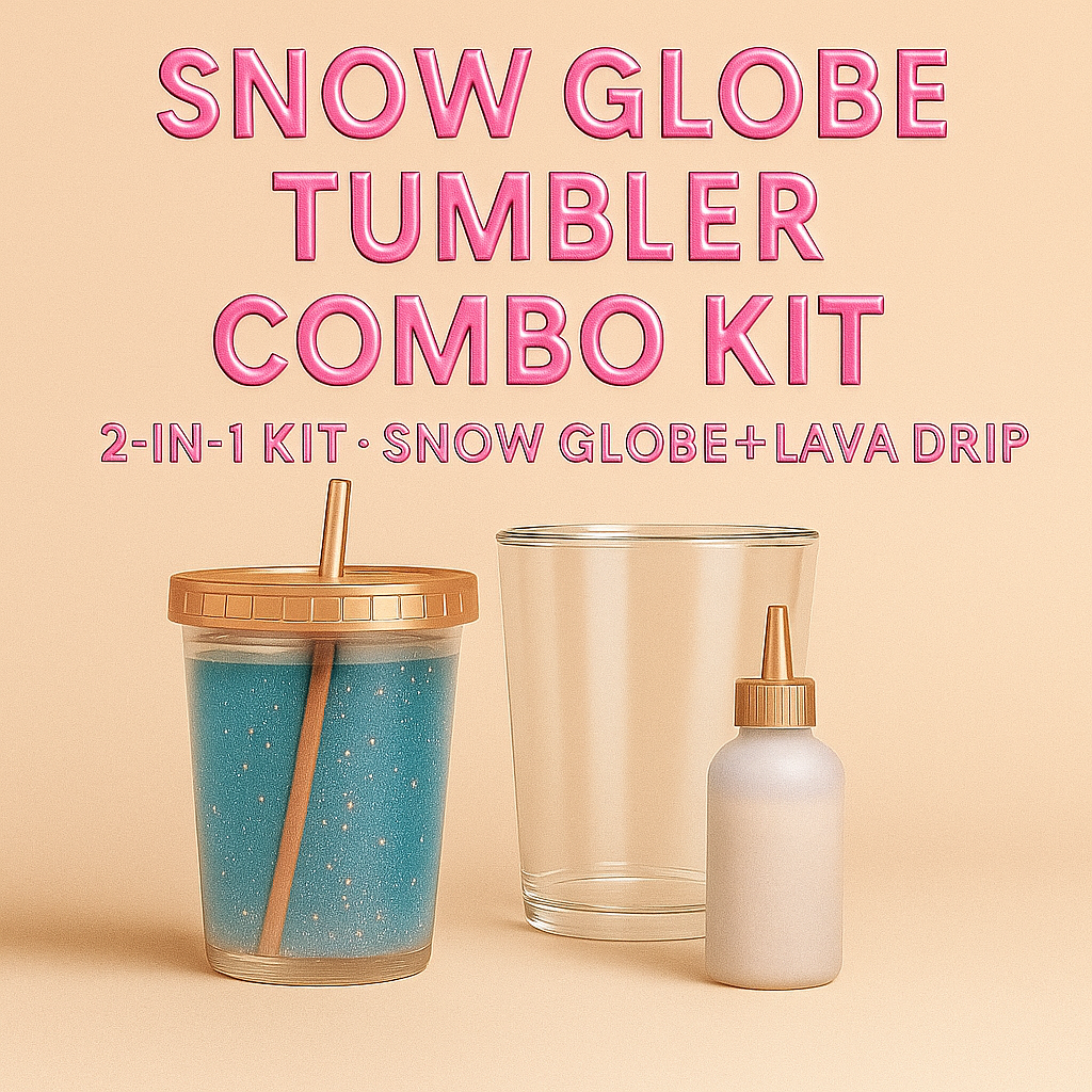 snow globe tumbler combo kit
